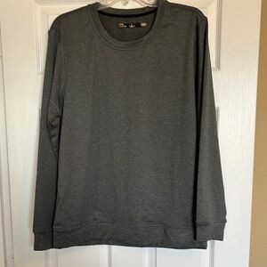 Legend Discovery men’s gray crew neck performance sweatshirt size large